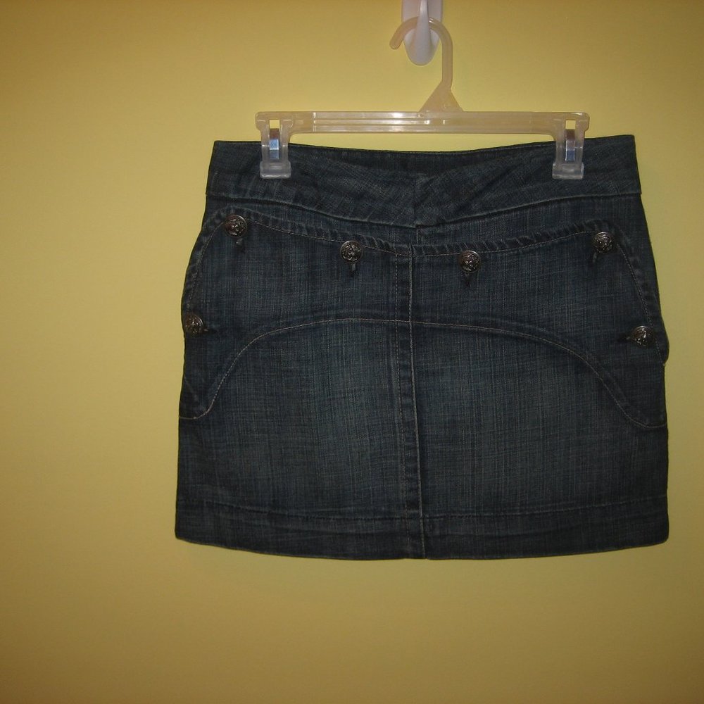 denin miniskirt